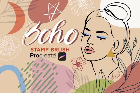 Boho Stamp Brush Procreate Guide
