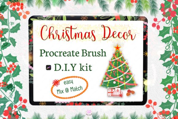 Christmas Procreate Brush Ornament Decor Guide