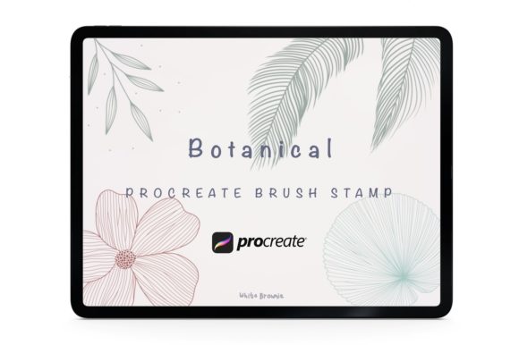 Elevate Your Digital Art with the Procreate Brush - 16 Botanical Stamp Collection