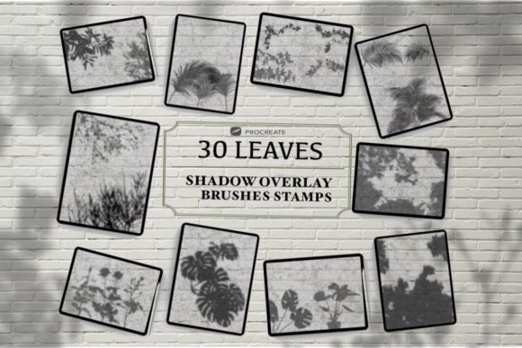 Elevating Digital Art with Leaves Shadow Overlay and Procreate Stamps