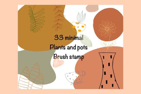 Elevating Digital Botanicals with Tree Flower Pot Procreate Brush Stamps