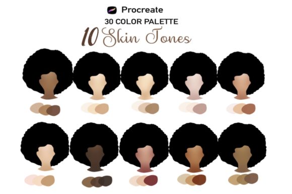 Mastering Digital Portraiture: Elevating Your Art with the Skin Tones Procreate 10 Styles Palette