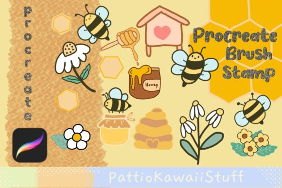 Procreate Brush Stamps 23 Bee Honeycomb: A Guide to Digital Sweetness