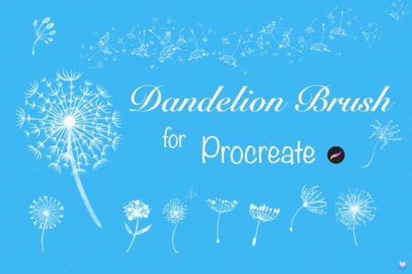 Procreate Brush Watercolor Dandelion: Elevate Your Digital Art with Delicate Floral Strokes