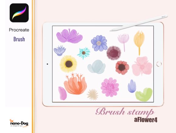 Procreate Flower Stamp Brushes