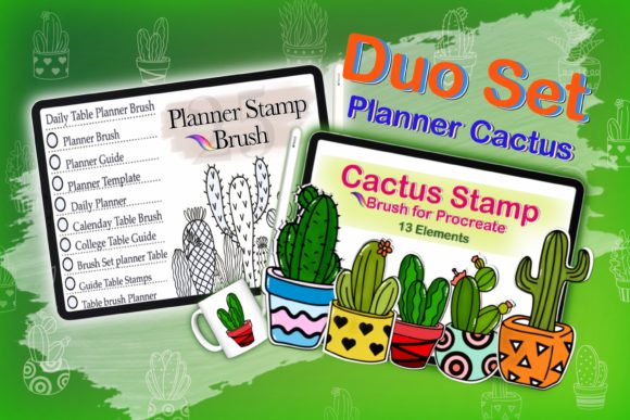 Strategic Planning with the Procreate Cactus Template Planner Brush