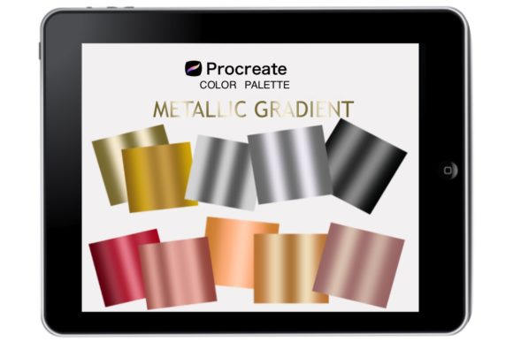 Strategic Visual Impact: Leveraging the Procreate Metallic Gradient Palette for Professional Design